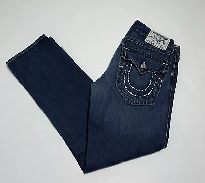 TRUE RELIGION Slim Ricky WFLPS Denim Jeans Blue Men's Size 33x32 • $59.99