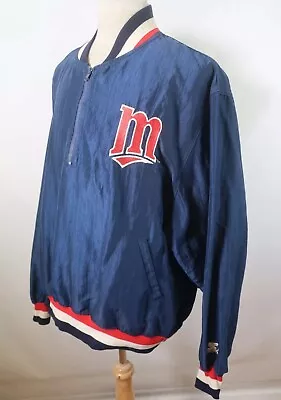 80s 90s Minnesota Twins Vintage Starter Pullover Jacket Size XL • $100