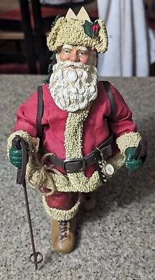 Midwest Cannon Falls Skiing Santa Figurine Skis Poles Like Possible Dreams Decor • $14.99