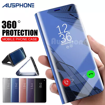 $7.95 • Buy Galaxy S9 S8 Plus Note 9 S7 A8 J5 J2 Pro J8 Cover Mirror Flip Case For Samsung