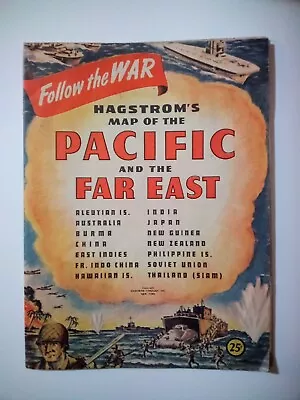 Hagstrom's Map Of The Pacific And The Far East • $18.43