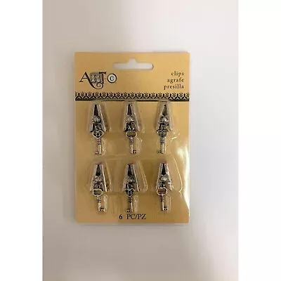 Art-C Metal Key Clips - 6 Piece Set • $2.06