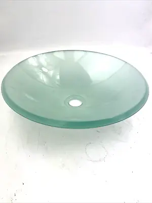 £69.99 • Buy Vanity Basin Sink Countertop Glass Bowl Sit On 440mm Diameter 50mm Waste Hole