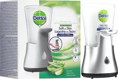 Dettol No Touch Hand Wash System Automatic Soap Dispenser & Refill ALOE VERA • £19.99