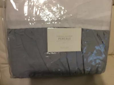 Restoration Hardware Baby Child Vintage Washed Percale Crib Skirt NWT Gray • $38.50