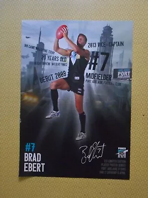 2013 PORT ADELAIDE FOOTBALL CLUB POWER PLAYER POSTERS X 6 FREE POSTAGE • $17.99