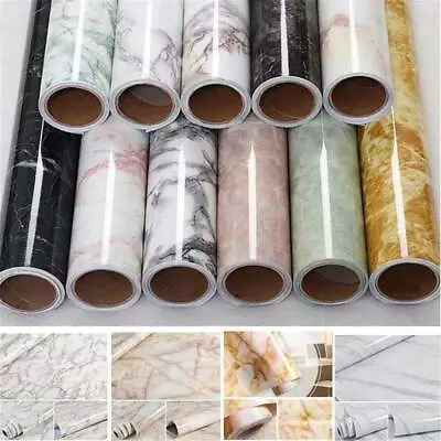 Marble Contact Paper Self Adhesive Peel & Stick Wallpaper PVC Kitchen Countertop • $16.99