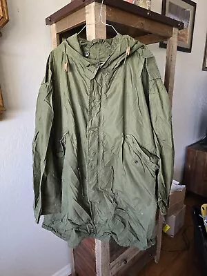 Vintage Military M-1951 Fishtail Parka Shell Size Large  M51 US Army War Jacket. • $150