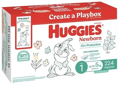 Huggies Ultimate Nappies Newborn 224 Count • $91.95