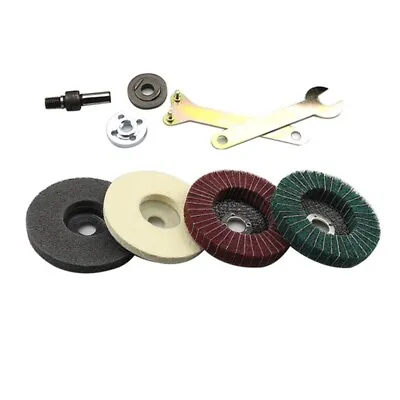 Stainless Steel Polishing Kit For Angle Grinder Flap Disc Buffing Accessories • $18