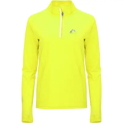 £16.95 • Buy More Mile Womens Vivid Half Zip Long Sleeve Running Top - Yellow