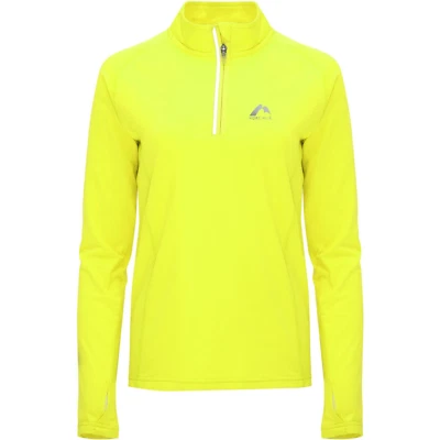 £16.95 • Buy More Mile Womens Vivid Half Zip Long Sleeve Running Top - Yellow