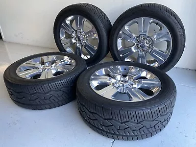 Ford F150 22 Inch Wheels Tires Factory OEM Platinum Expedition Set 4 • $2199