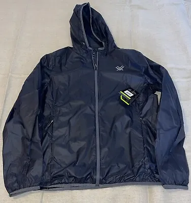 NEW Vortex Mens L Black WindbreakWater Repellent Jacket Performance Coat • $24.99
