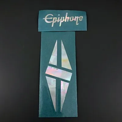 0.1 Mm Thick Epiphone Guitar Diamond Logo Sticker SelfAdhesive Mother Of Pearl • $11.80