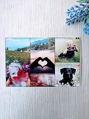 Photo Collage Magnet Picture Fridge Magnet Personalised Photo Gift Her Mum Sis • £4.25