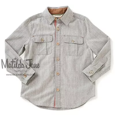 Boys Unisex Matilda Jane Choose Your Own Path Well Met Shirt Size 14 NWT • $26.95