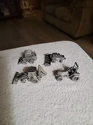 New Holland Tractor Pewter Miniatures Lot Of 4 • $80