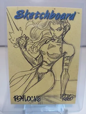 1998 Marvel Creators Collection Psylocke #24 Sketchboards Yellow Redemption Card • $24.99