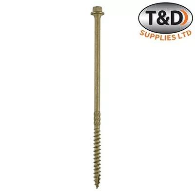 Timber Frame Construction & Landscaping Screws Hex Exterior 6.7 X 150 (50pcs) • £16.96