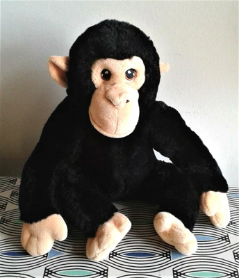 £9.99 • Buy Chimp Monkey Ape 12  Keel Soft Toy Plush Comforter Hand Wash EXCELLENT