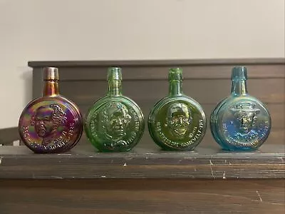 Vintage Wheaton Commemorative US Presidential Glass Bottles Lot Of 4 Rare • $15