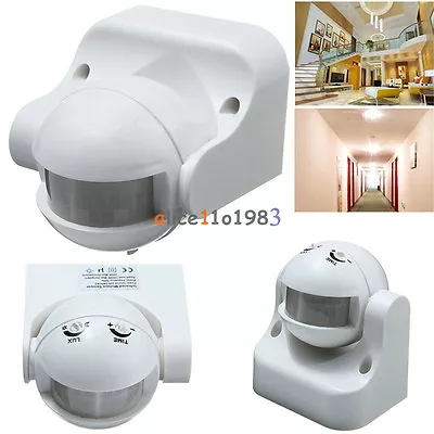 White Outdoor 180° Degree Security PIR Motion Movement Sensor Detector Switch • $6.34
