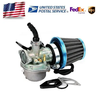 19mm Carburetor 50cc 70cc 90cc 110cc 125cc Engine ATV Pit Dirt Bike W/Air Filter • $22.21