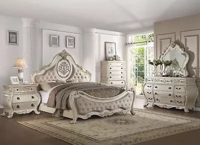 Traditional Design - 5 Piece Queen King Bedroom Set In Antique White Finish IAA0 • $4645.91