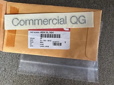 A041L164 Cummins Onan Logo Label Commercial QG Sticker Generator Set RV Genset • $11