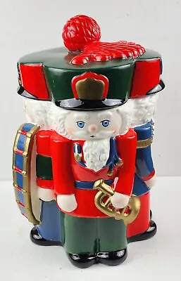 Musical Cookie Jar Celebrate The Season Nutcracker (Plays Song When Opens) 10 H • $55.64