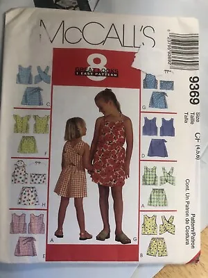 McCall's 9369 Pattern Child's Summer Shorts/Skort/Tops  Size 4-6  UNCUT • $1.69