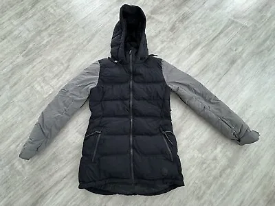 WOMENS VOLCOM ELIAS PUFF DOWN JACKET $300 M Black 10k Waterproof *GUC*Read! • $79.99