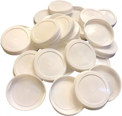 White Round Plastic End Caps For Kraft Mailing Tubes - Shipping Tubes End Caps • $12.95