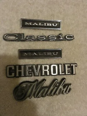 Vintage Chevy Chevrolet Malibu Classic Fender Emblems Lot Of 5 • $39.55