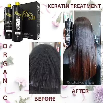 KIT Astonishing Brazilian Keratin Hair Straightening Treatment - Raiz Line 1L • $95.99