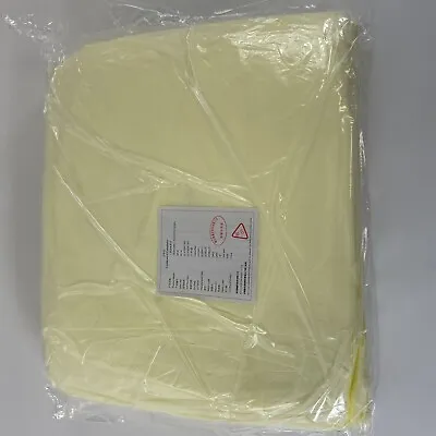Lot Of 100 Disposable Isolation Gowns Pp Medical Dental Size Xl Yellow Us Seller • $37.99