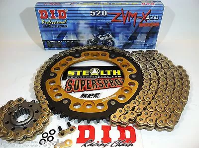 $279.99 • Buy ZX-10R '06-07 ZX10 SUPERSPROX / DID ZVMX 520 CHAIN AND SPROCKET KIT *Quick Accel