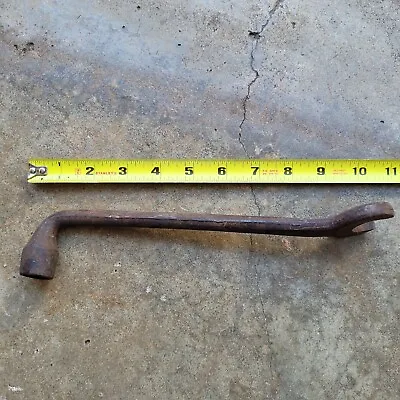 Vintage Ford Script Tool Offset Combination Wrench 10  Long 1  Open End • $11.95