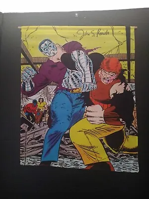 Rare Marvelmania 1985 X-Men Cloth Wall Art. • $60