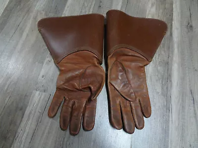 Orig Vintage  RCMP Leather Gauntlets  Royal Canadian Mounted Police • $200