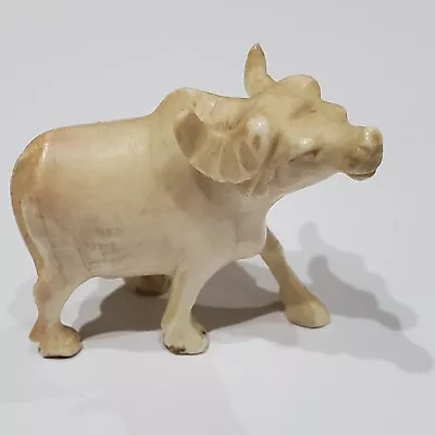 Vintage  Hand Carved Miniature Animal Water Buffalo Polished Figurine 1.7  • $23.99