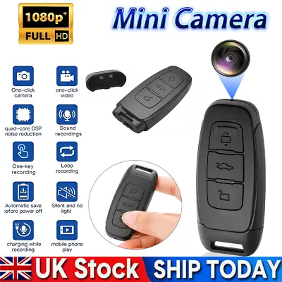 1080P Mini Keychain Camera Car Key Fob DVR Motion Detection Cam Video Recorder & • £27.99