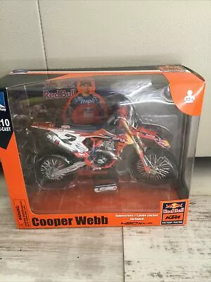 Cooper Webb 1:10 Scale Red Bull KTM 450 SX-F With #1 Championship Sticker 58213 • $29