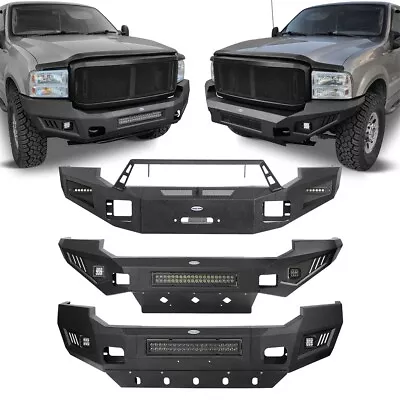 Different Styles Steel Front / Rear Bumpers Fit 2005 2006 2007 Ford F250 F350 • $599.99