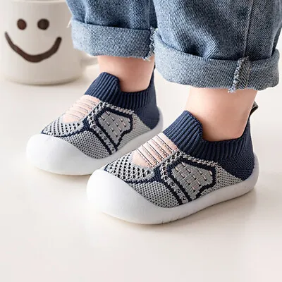 £5.74 • Buy Newborn Baby Shoes Toddler Spring Cotton Soft Non-Slip Slippers Socks Sandals