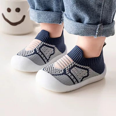 £5.74 • Buy Newborn Baby Shoes Toddler Spring Cotton Soft Non-Slip Slippers Socks Sandals