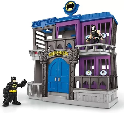 Imaginext DC SUPER FRIENDS - GOTHAM CITY JAIL PLAYSET W/ Batman & Bane Figures • $89.95