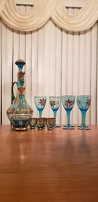 Vintage Glass Decanter Set • $45