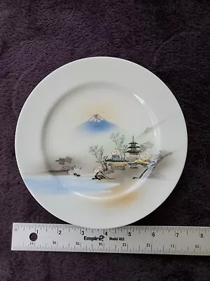 Vintage China Dessert Plate Hand Painted Landscape Pattern  • $10.50